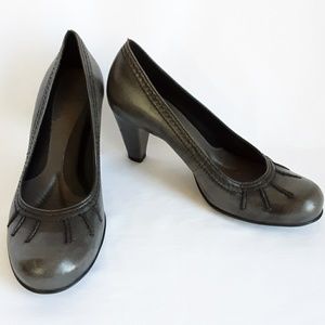 Nurture Gunmetal Pumps w/ Super Cushioned heels